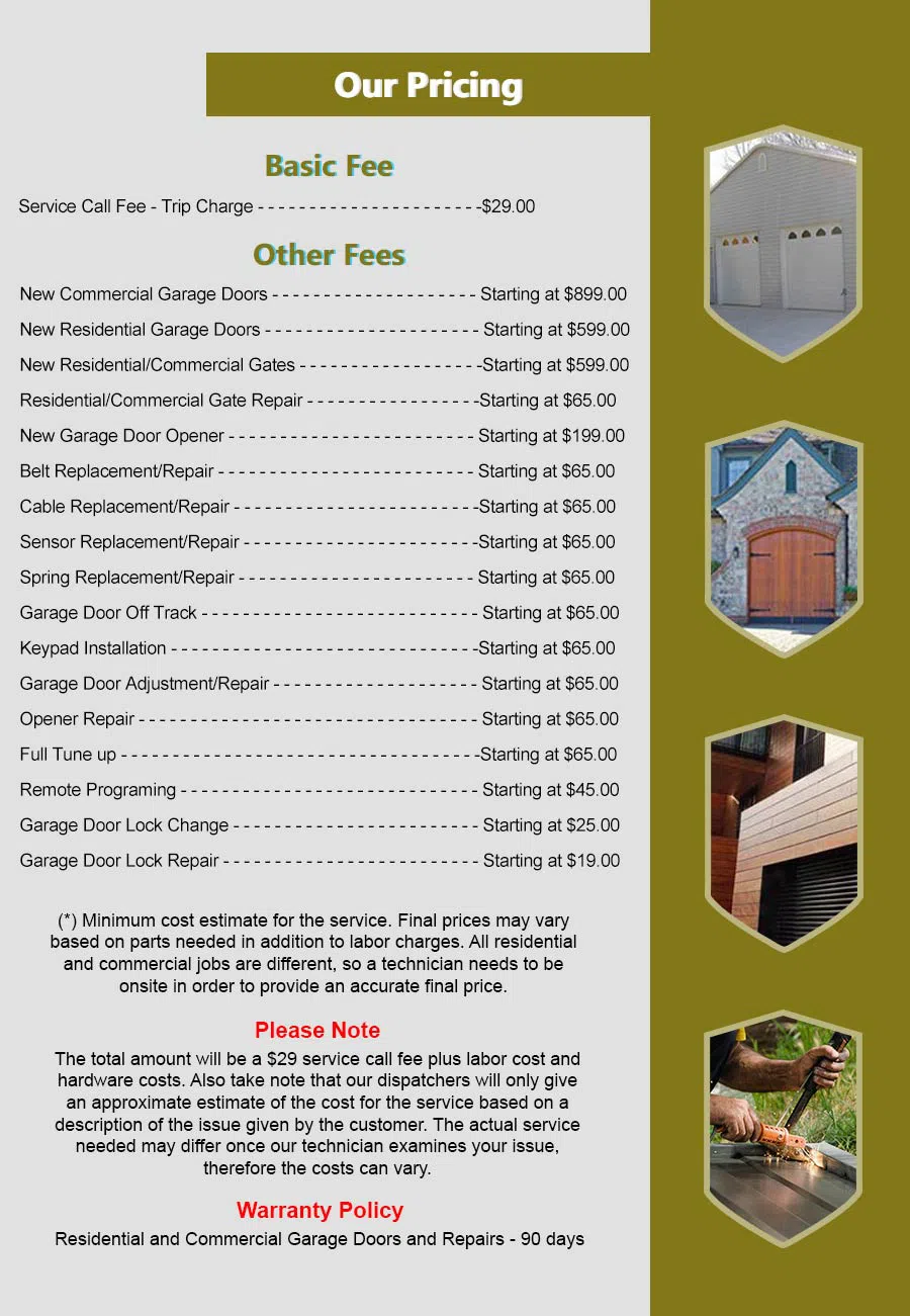 HighTech Garage Doors Mt Dora, FL 352-541-5030